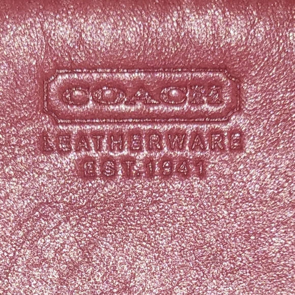 Red Coach Wristlet - Picture 4 of 4